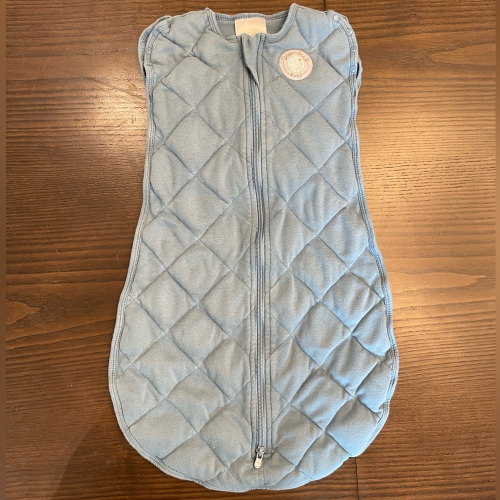 Dreamland Baby infant Weighted Sleep Swaddle - ocean blue color - Small 0-6M